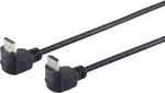 Monitorikaabel ShiverPeaks HDMI Type A - HDMI Type A, nurga all, 1,5 m
