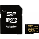 MicroSDXC-kaart Silicon Power SP256GBSTXDV3V1HSP 256 GB Class 10 High Endurance, 3,6 V, 0&ndash;70 &deg;C