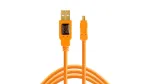 Tether Tools CU8015-ORG - 4,6 m - USB A - Mini-USB B - USB 2.0 - Oranž