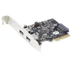 StarTech.com 2-pordine USB PCIe kaart kiirusega 10 Gbps pordi kohta &ndash; USB 3.1/3.2 Gen 2 Type-A PCI Express 3.0 x2 hostkontrolleri laienduskaart &ndash; lisaseadme adapterkaart &ndash; t&auml;is-/madalprofiil &ndash; Windows ja Linux