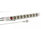 Pikendusjuhe EFB Elektronik EK631DE.2GR &mdash; 2 m kaabel, 8 CEE pistikupesa, siseruumidesse, hall