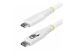 StarTech.com USB4 USB-C - USB-C kaabel, 20 Gbps, 240W PD, 2 m, valge