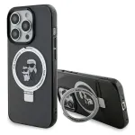 Karl Lagerfeld KLHMP15XHMRSKCK iPhone 15 Pro Max 6,7 inch Must k&otilde;va kate r&otilde;ngasalusega Karl & Choupette MagSafe