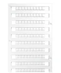 Weidm&uuml;ller DEK 5/5 MC NE WS Klemmleistenmarker - 1000 tk - Pol&uuml;amiid - Valge - -40 kuni 100 &deg;C - V2