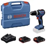 BOSCH Professional GSB 18V-52 Juhtmeta L&ouml;&ouml;kpuur/Keeraja Komplekt 2 Patareiga 2,0 Ah, L-Case