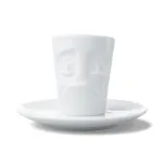 FIFTYEIGHT PRODUCTS Espresso Tass k&auml;epidemega 80ml - Perplexed White