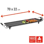Fritel TY 1689 Teppanyaki Electric Grill 1800 W Die-cast Aluminium Cooking Surface