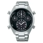 SEIKO Prospex Solar Chronograph Limited Edition SFJ003P1 42mm Roostevaba teras Must sihverplaat
