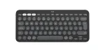 Logitech Pebble Keys 2 K380s klaviatuur Universal RF juhtmevaba + Bluetooth QWERTY US International Graphite