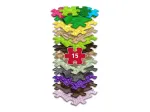 MUFFIK Orthopedic Sensory Mat Set 15-in-1 Interlocking Puzzle Tiles for Valgus Foot Correction, 15 Pieces, Multi-Colored
