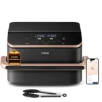 Cosori Dual Blaze Twinfry Chef Edition Topelt 10 L eraldiseisev 2800 W kuuma&otilde;hufrit&uuml;&uuml;r Tumehall, Roosikuld