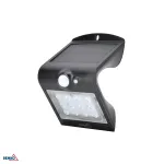 BEMKO TRINGO P&auml;ikeseenergia LED prožektor 1.5W 220lm 4000K IP65 must PIR-anduriga C83-SOT-001BL-PIR