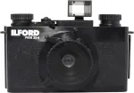 ILFORD PIXIE 35mm Point & Shoot filmikaamera &ndash; h&otilde;be/must, sisseehitatud v&auml;lk, autofookus