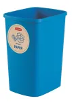 Curver Deco Flip Bin taaskasutuspr&uuml;gikastide komplekt 3x10L sinine roheline kollane