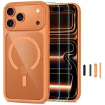 TECH-PROTECT MAGONE MAGSAFE CC + GLASS 2-PACK IPHONE 17 PRO MAX / 18 PRO MAX COSMIC ORANGE/CLEAR