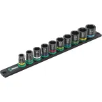 Wera 9607 magnetiline padrunir&ouml;&ouml;bas B Impaktor 1 padrunite komplekt 3/8 must/roheline, 10-osaline, l&ouml;&ouml;gikruvikeerajatele