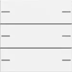 Gira 575327 3-kohaline klahvikomplekt puuteandurile 4, System 55, puhtvalge