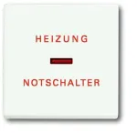 Busch-Jaeger klahv Studio White koos k&uuml;tte h&auml;daabise l&uuml;liti s&uuml;mboliga l&uuml;liti sisudele (1751-0-3029)