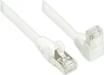 Good Connections 806W-003W Cat.6 S/FTP PiMF patch-kaabel, 250 MHz, RJ45, 90&deg; allapoole suunatud nurk, valge, 0,25 m