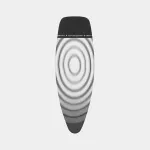 Brabantia triikimislaud katte Titan Oval, 135 x 45 cm, suurus D, 8 mm polsterdus, puuvillane pealispind vahuga, metallikhall
