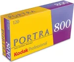 Kodak Professional Portra 800 v&auml;rviline negatiivfilm, 120 formaat, ISO 800, 5 rulli