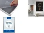 EUROPEL Economy plakatiraam DIN B1, 25 mm, h&otilde;bedane anodiseeritud alumiinium, kl&otilde;psraam 355098