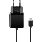 Goobay USB-C laadija 3,0 A (15 W) 1,5 m USB-C-kaabliga, must
