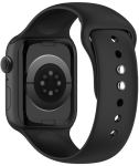 Tech-Protect silikoonist rihm Apple Watch 8 / 9 / 10 / 11 / 12 / SE / Ultra 44/45/46/49 mm jaoks, must