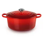 Le Creuset Signature 6,7 L &uuml;mmargune punane