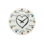 NeXtime kell 8030 Loving You, &Oslash;43 cm, seinakell, valge/mitmev&auml;rviline