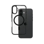 PanzerGlass CARE&trade; by &reg; Urban Combat Case l&auml;bipaistev musta raami ja MagSafe'iga iPhone 16