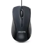 DICOTA - Hiir - parema- ja vasakuk&auml;eline - Laser - 3 nuppu - Juhtmega - USB - Must (D32011)