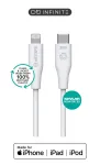 Lightning-kaabel eSTUFF ES602270 3m USB C 2.4A valge