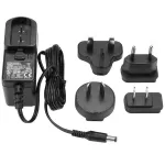 StarTech.com SVA5N3NEUA asendav alalisvoolu toiteadapter, 5 V 3 A, 100&ndash;240 V AC, N-t&uuml;&uuml;pi silindriline pistik, NA/JP/EU/UK/AU pistikud