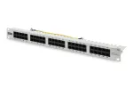 DIGITUS CAT 3 ISDN patch-paneel, varjestamata, 50 porti RJ45, 8P4C, LSA, 1U, rack-paigaldus, v&auml;rvus hall RAL 7035
