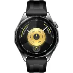 Huawei WATCH GT 6 46 mm nutikell, 1,47" AMOLED 466 x 466, puuteekraan, GPS, 64 GB, must fluoroelastomeerist rihm