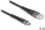 DeLOCK USB-kaabel USB 2.0 3 m USB A USB C must 81123