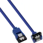 InLine SATA 6 Gb/s &uuml;markaabel sinine nurga all 90&deg; riividega 0,15 m
