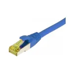 Paikakaabel RJ45, CAT6A 500 Mhz, 0,15 m, sinine, S-STP (S/FTP), TPE/LSZH (Ultraflex), AWG26, Cat.7 toorkaabliga, Synergy 21 (S217642)