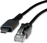 VALUE Konverterkabel USB3.2 Typ C - RJ45 Gigabit Eth. FTP ST/ST 1m - Digital/Daten - Netzwerk (12.99.1165)