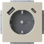 Busch-Jaeger SCHUKO pistikupesa USB-A+C 20 EUCB2USBAC-866 (2CKA002011A6314)