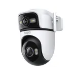 TP-Link Tapo Outdoor Dual Lens Pan/Tilt turvakaamera, IP-turvakaamera, v&auml;listingimustesse, juhtmega ja juhtmevaba, laele/seinale/postile, valge, sf&auml;&auml;riline