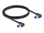 V&otilde;rgukaabel DeLOCK RJ45 Cat.6A S/FTP nurga all 1 m must