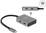 USB USB-C Hub DeLOCK 64249 10000 Mbit/s Must Hall