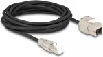 DeLOCK kaabel RJ45-pistik, v&auml;lipaigaldus kuni Keystone-moodul RJ45-pesa, Cat.6A, 5 m