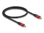 DeLOCK USB-kaabel USB USB-C isane-isane 20 Gbps 0,5 m punane metall