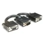 Manhattan SVGA Y-kaabel - VGA-jagaja - HD-15 (VGA) (M) kuni HD-15 (VGA) (W) - 2 cm - Vormitud - Must (304559)