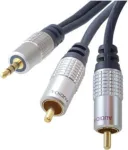 shiverpeaks sp-PROFESSIONAL helikaabel 3 m 3.5mm 2 x RCA sinine - kroom (SP30833)