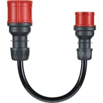 Adapter Gemini flex 22 kW CEE punane kolmefaasiline 32A > CEE punane 16A must 30cm