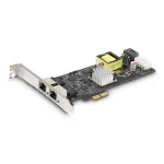 StarTech.com 2-pordiline 2,5 Gbps NBASE-T PoE v&otilde;rgukaart, kahekordne Intel I225-V, 802.3af/at PoE+ mitme gigabitine NIC, PCI Express serveri LAN-kaart, LP4/8-kontaktiline PCIe-toide